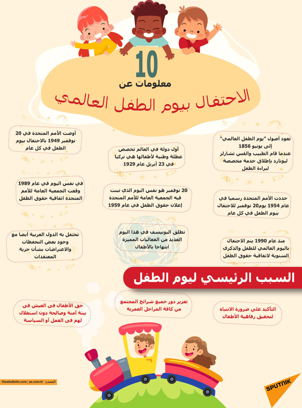 10 معلومات عن الاحتفال بيوم الطفل العالمي - سبوتنيك عربي