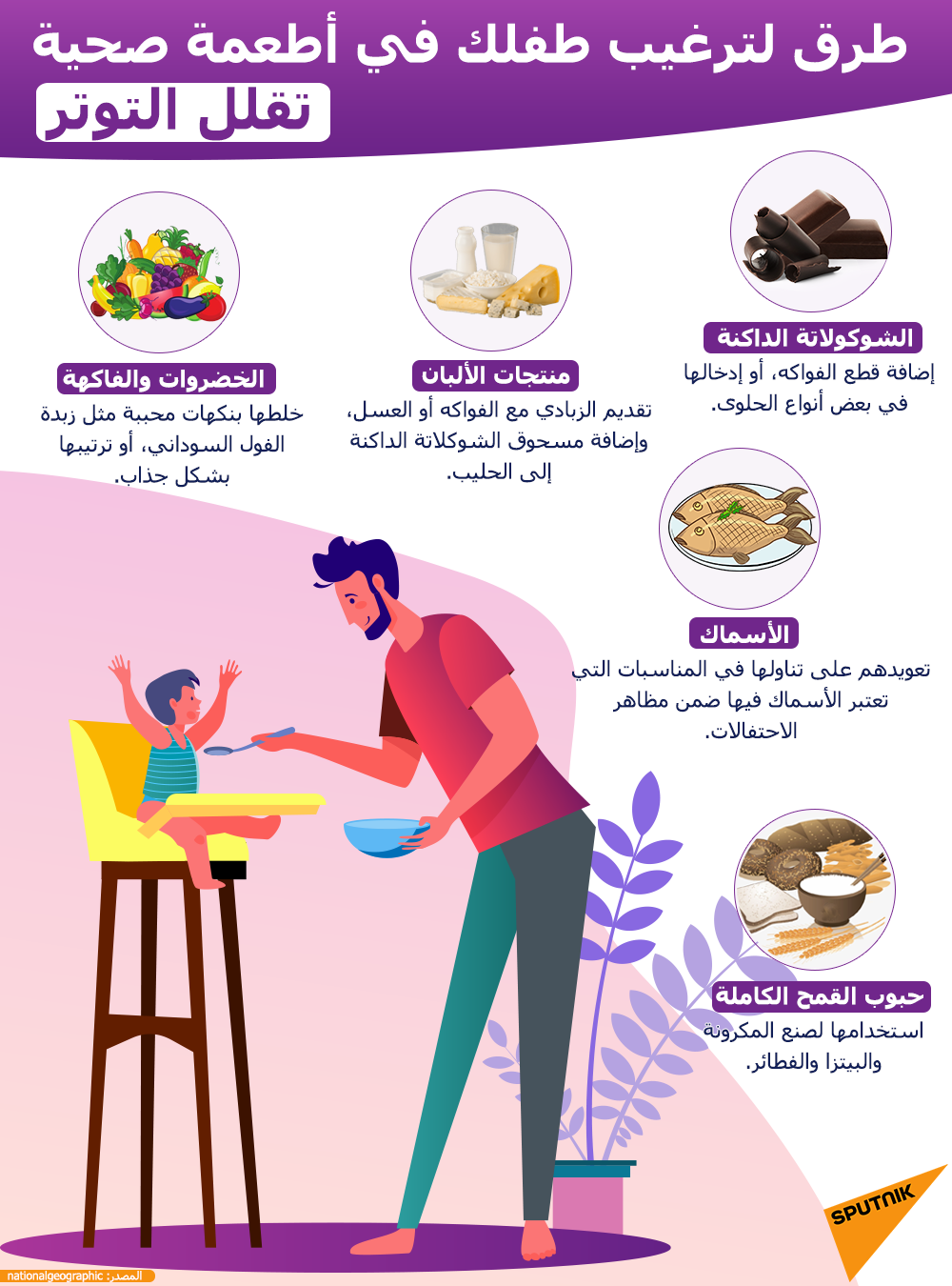 طرق لترغيب طفلك في أطعمة صحية تقلل التوتر - سبوتنيك عربي