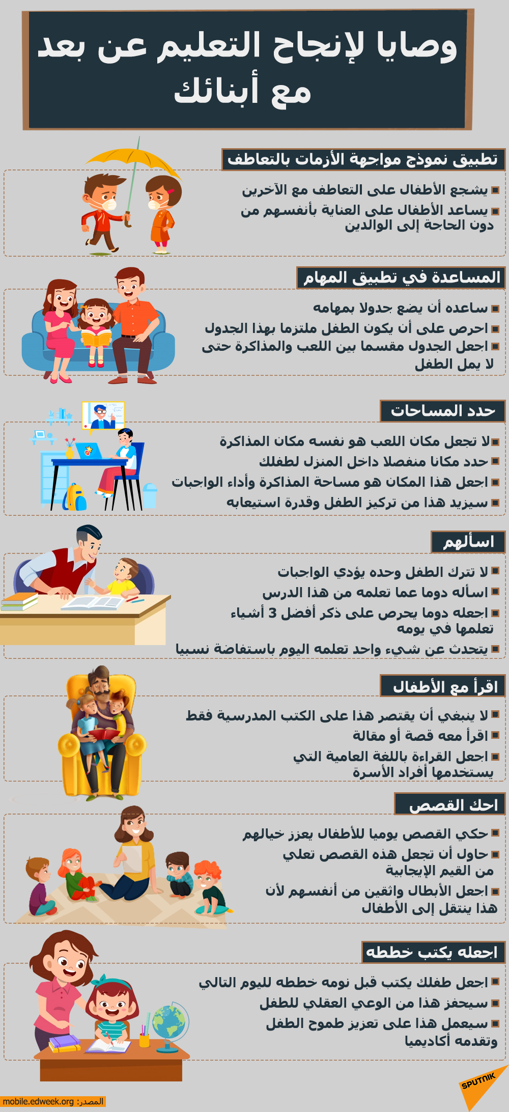 وصايا لإنجاح التعليم عن بعد مع أبنائك - سبوتنيك عربي