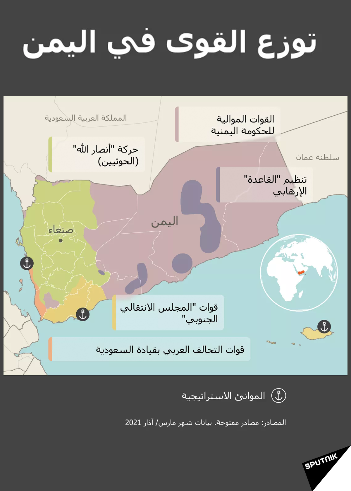 توزع القوى في اليمن - سبوتنيك عربي