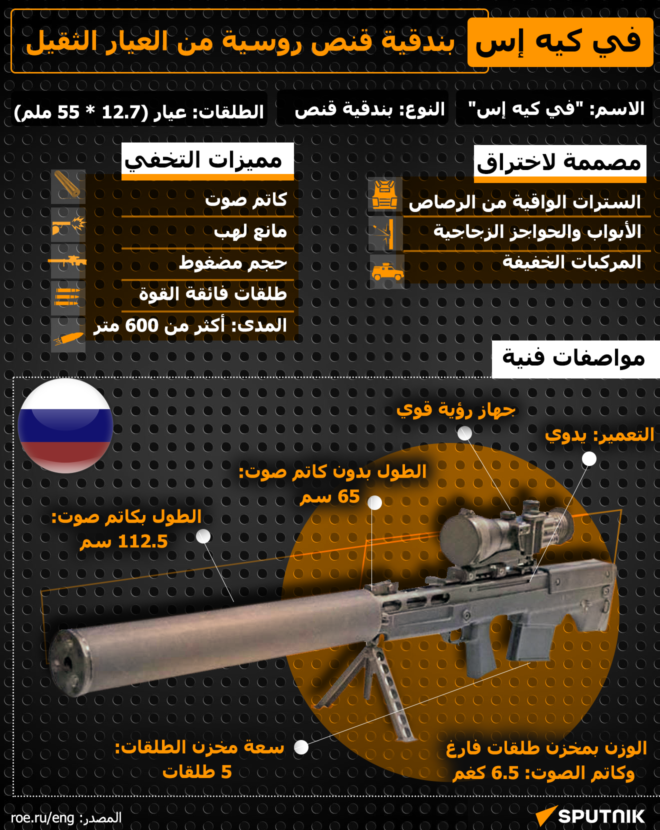 في كيه إس... بندقية قنص روسية من العيار الثقيل - سبوتنيك عربي