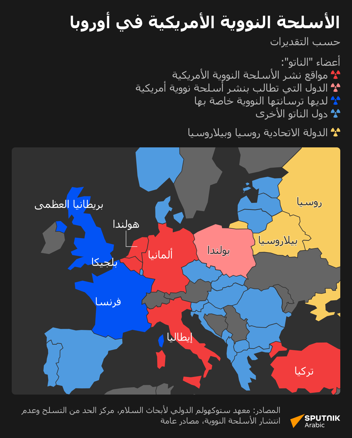 الأسلحة النووية الأمريكية في أوروبا - سبوتنيك عربي
