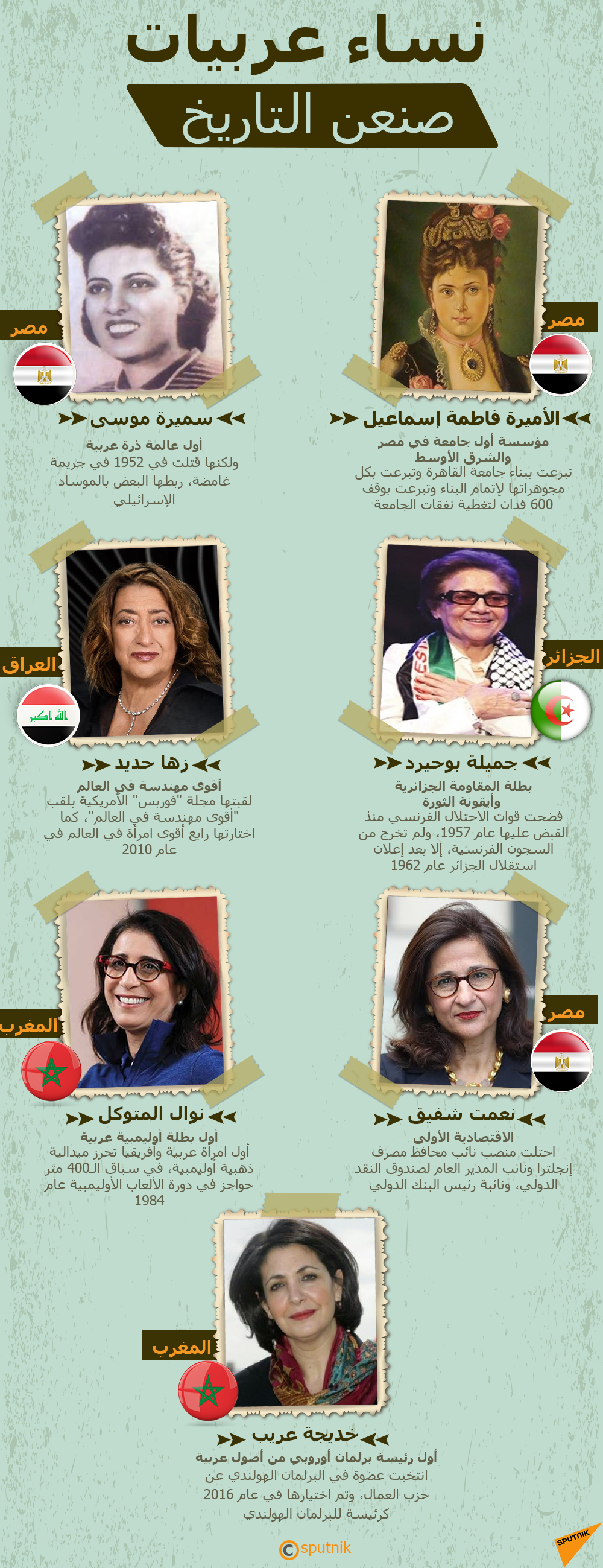 نساء عربيات صنعن التاريخ - سبوتنيك عربي