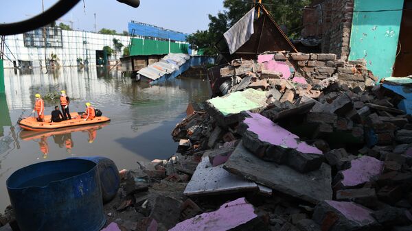 فيضانات آسيا - الهند 18يوليو 2020 - سبوتنيك عربي
