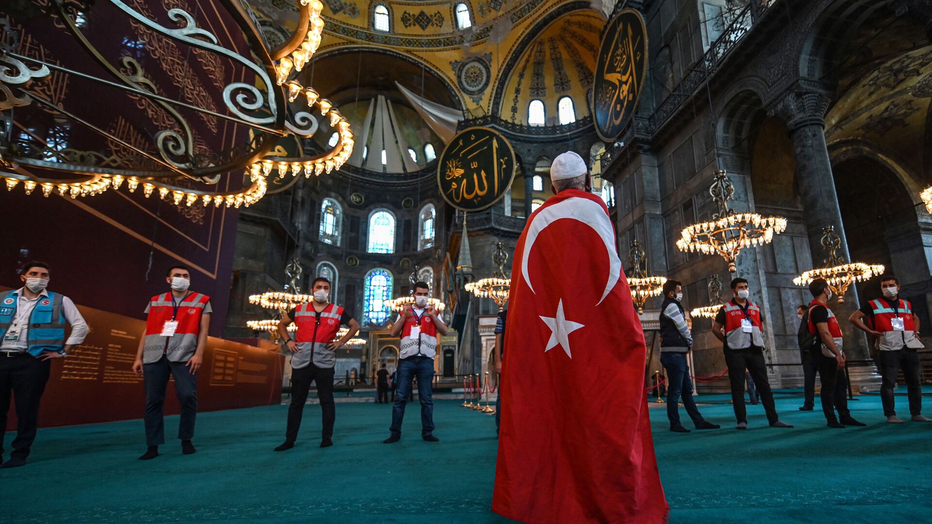 الصلاة في آيا صوفيا، اسطنبول، تركيا 24 يوليو 2020 - سبوتنيك عربي, 1920, 13.05.2021