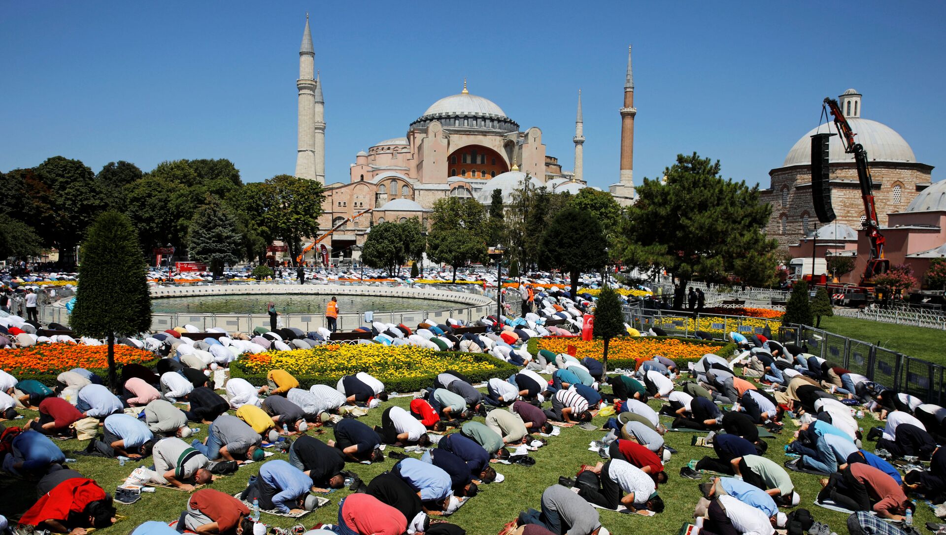 الصلاة في آيا صوفيا، اسطنبول، تركيا 24 يوليو 2020 - سبوتنيك عربي, 1920, 08.04.2021