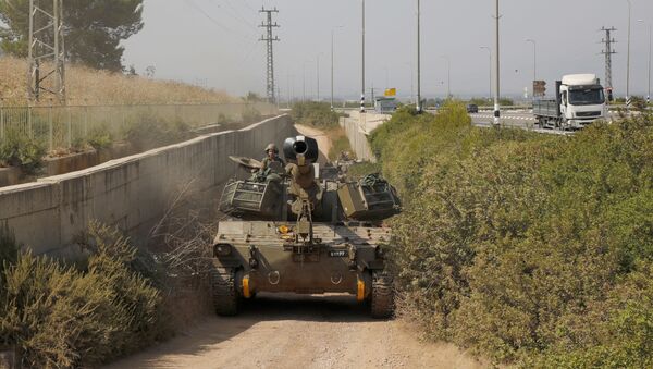 الحدود بين لبنان وإسرائيل - وصول الجيش الإسرائيلي والوحدات العسكرية إلى الحدود اللبنانية الإسرائيلية، 26 يوليو 2020 - سبوتنيك عربي