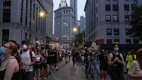 احتجاجات حياة السود مهمة في مدينة نيويورك، الولايات المتحدة 30 يوليو 2020 - سبوتنيك عربي