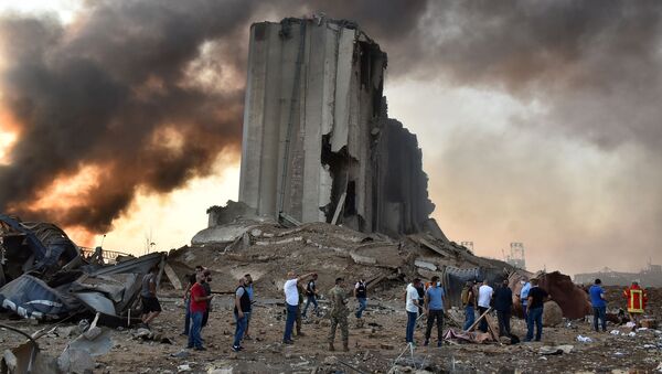 Разрушения на месте взрыва в Бейруте - سبوتنيك عربي