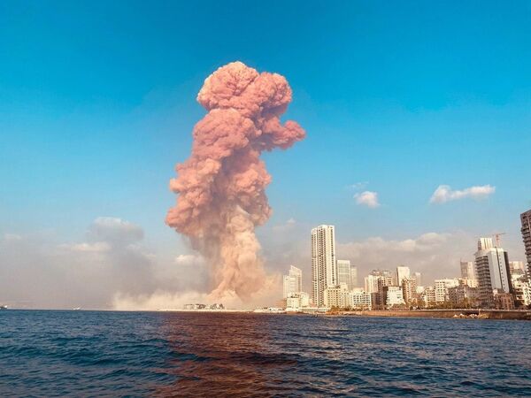 إنفجار في بيروت، لبنان 4 أغسطس/ آب 2020 - سبوتنيك عربي