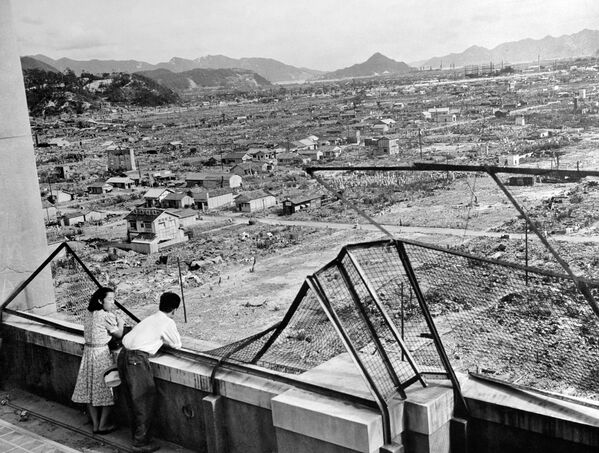 صورة لمشهد يطل على مدينة هيروشيما المدمرة في عام 1948 - سبوتنيك عربي
