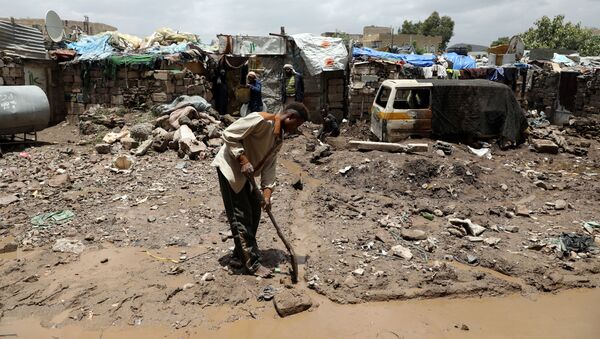 آثار الأمطار الغزيرة في اليمن - سبوتنيك عربي