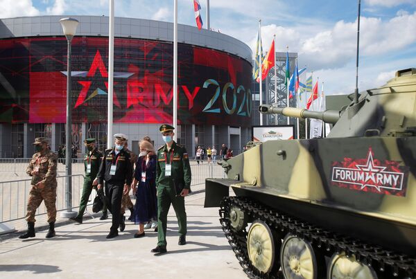 افتتاح معرض أرميا 2020 الدولي للأسلحة والمعدات العسكرية في الحديقة العسكرية الوطنية باتريوت بضواحي موسكو - سبوتنيك عربي