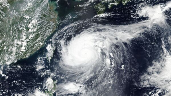 صورة من وكالة الفضاء الأمريكية ناسا لإعصار مايساك يمر فوق اليابان 31 أغسطس 2020 - سبوتنيك عربي