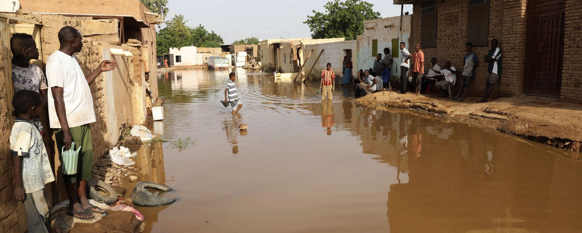 تداعيات فيضان مياه النيل الأزرق في منطقة أم درمان في السودان، 26 أغسطس 2020 - سبوتنيك عربي, 1920, 04.10.2020