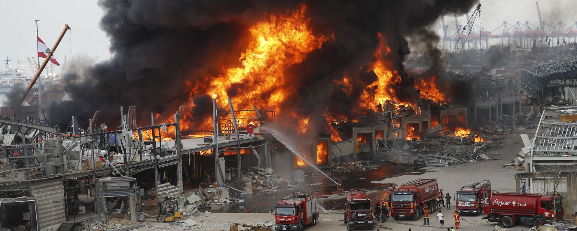  حريق كبير في مرفأ بيروت، لبنان 10 سبتمبر 2020 - سبوتنيك عربي, 1920, 23.07.2022