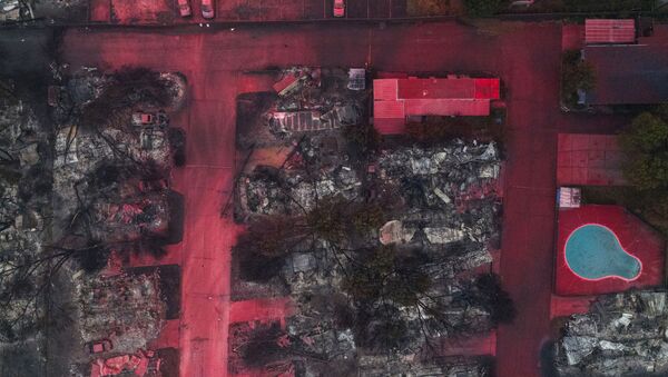 آثار حرائق الغابات في مدينة تالنت في ولاية أوريغون، الولايات المتحدة 13 سبتمبر 2020 - سبوتنيك عربي
