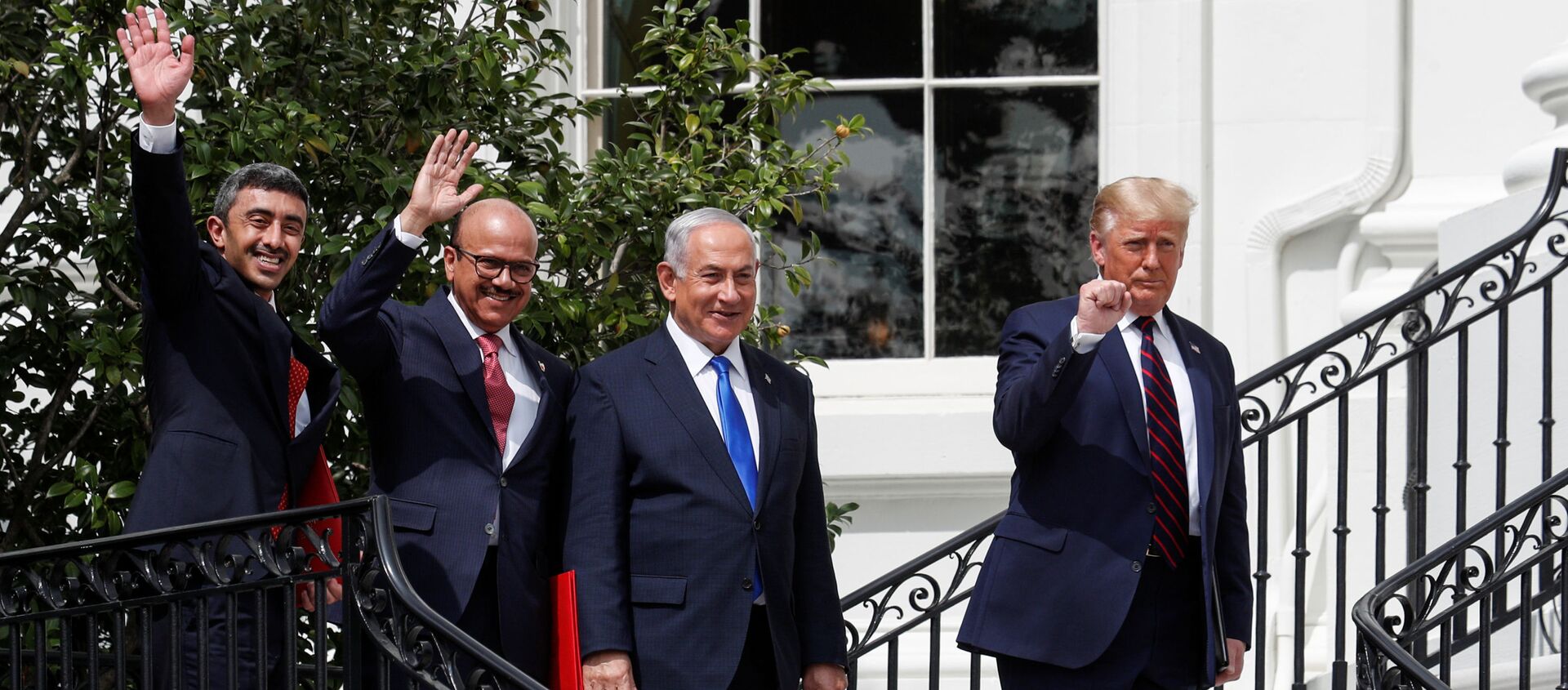 مراسم توقيع اتفاق السلام بين إسرائيل والإمارات والبحرين في واشنطن، الولايات المتحدة 15 سبتمبر 2020 - سبوتنيك عربي, 1920, 14.09.2021