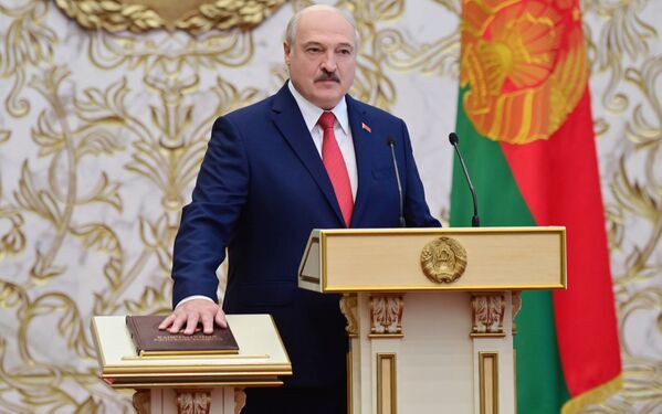 تنصيب الرئيس البيلاروسي ألكسندر لوكاشينكو، ميسنك، بيلاروسيا 23 سبتمبر 2020 - سبوتنيك عربي