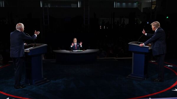  المناظرة الأولى بين مرشحي الرئاسة في الولايات المتحدة، دونالد ترامب و جو بايدن، 29 سبتمبر 2020 - سبوتنيك عربي