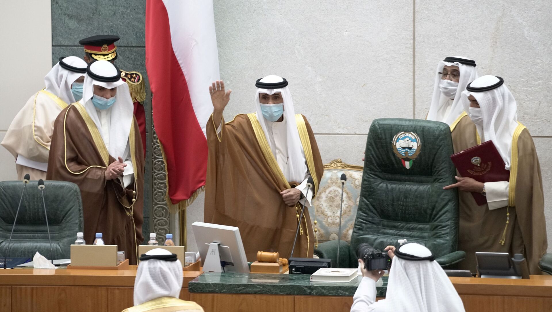 الشيخ نواف الأحمد القسم في مجلس الأمة الكويتي، الكويت  30 سبتمبر 2020 - سبوتنيك عربي, 1920, 03.07.2021