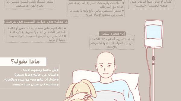 كلمات لا تقولها لمرضى السرطان أبدا  - سبوتنيك عربي