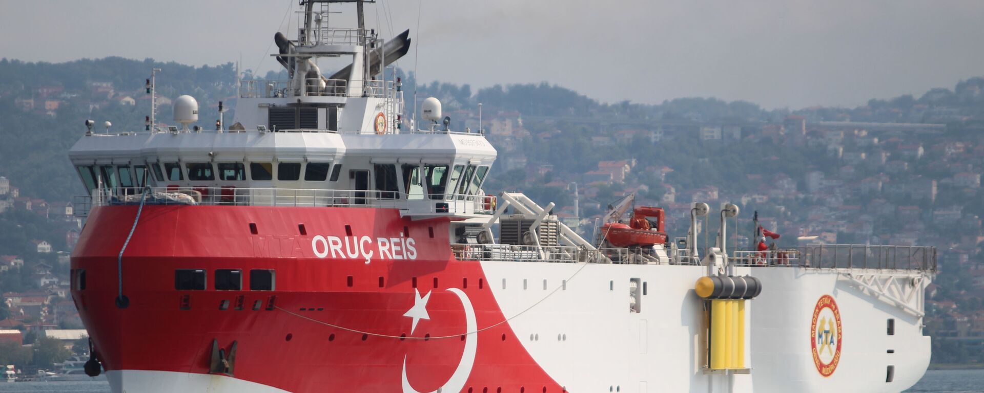 السفينة التركية أوروتش رئيس التي تقوم بالتنقيب عن الغاز شرق البحر المتوسط - سبوتنيك عربي, 1920, 04.05.2021