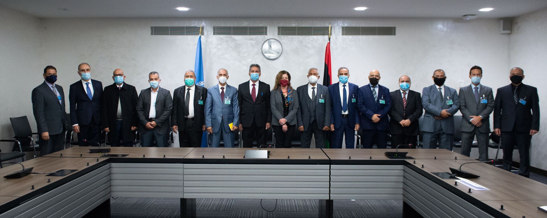 محادثات اللجنة العسكرية الليبية المشتركة (5+5)، يوم الاثنين الماضي، في مقر الأمم المتحدة في جنيف، سويسرا 23 أكتوبر 2020 - سبوتنيك عربي, 1920, 02.07.2021