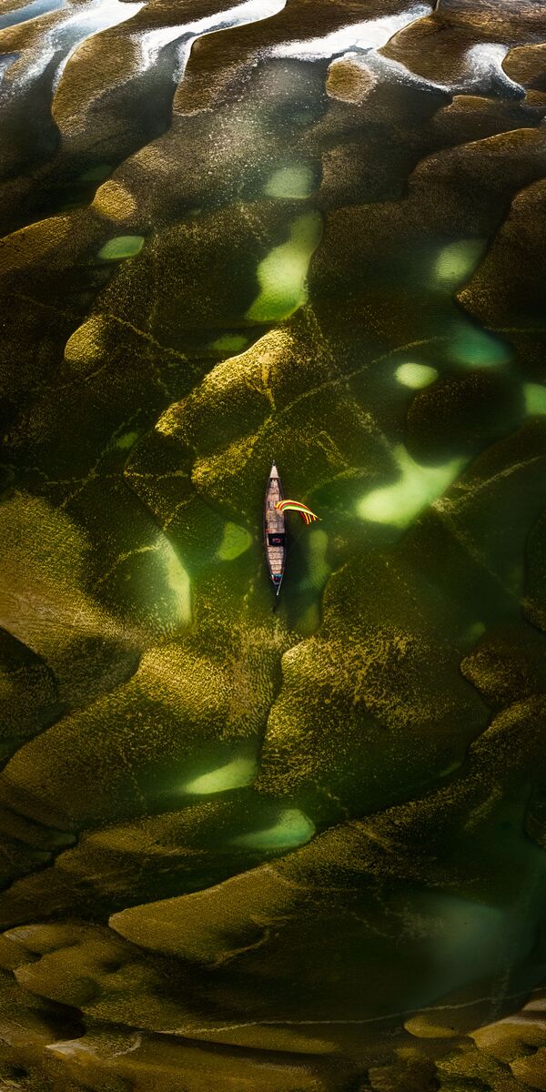 صورة بعنوان تماما في ضفة النهر، للمصور الأسترالي محمد رحمان، الذي دخل ضمن قائمة توب 50 صورة من الطبيعة المفتوحة/ المناظر الطبيعية في مسابقة جائزة إبسون بانو للتصوير البنورامي الدولية - سبوتنيك عربي