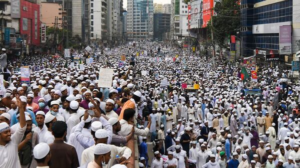 متظاهرون في بنغلاديش - سبوتنيك عربي