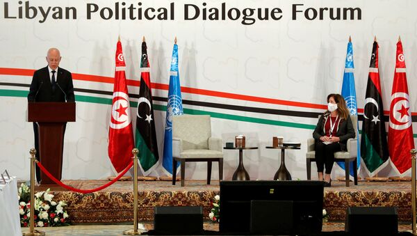 انطلاق جلسات الحوار الليبي في تونس، تونس 9 نوفمبر 2020 - سبوتنيك عربي