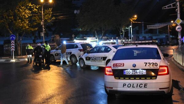 الشرطة الجورجية في مكان احتجاز الرهائن في تبليسي - سبوتنيك عربي