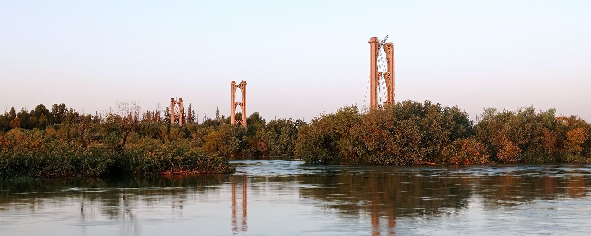الجسر المعلق في دير الزور، سوريا - سبوتنيك عربي, 1920, 15.01.2022