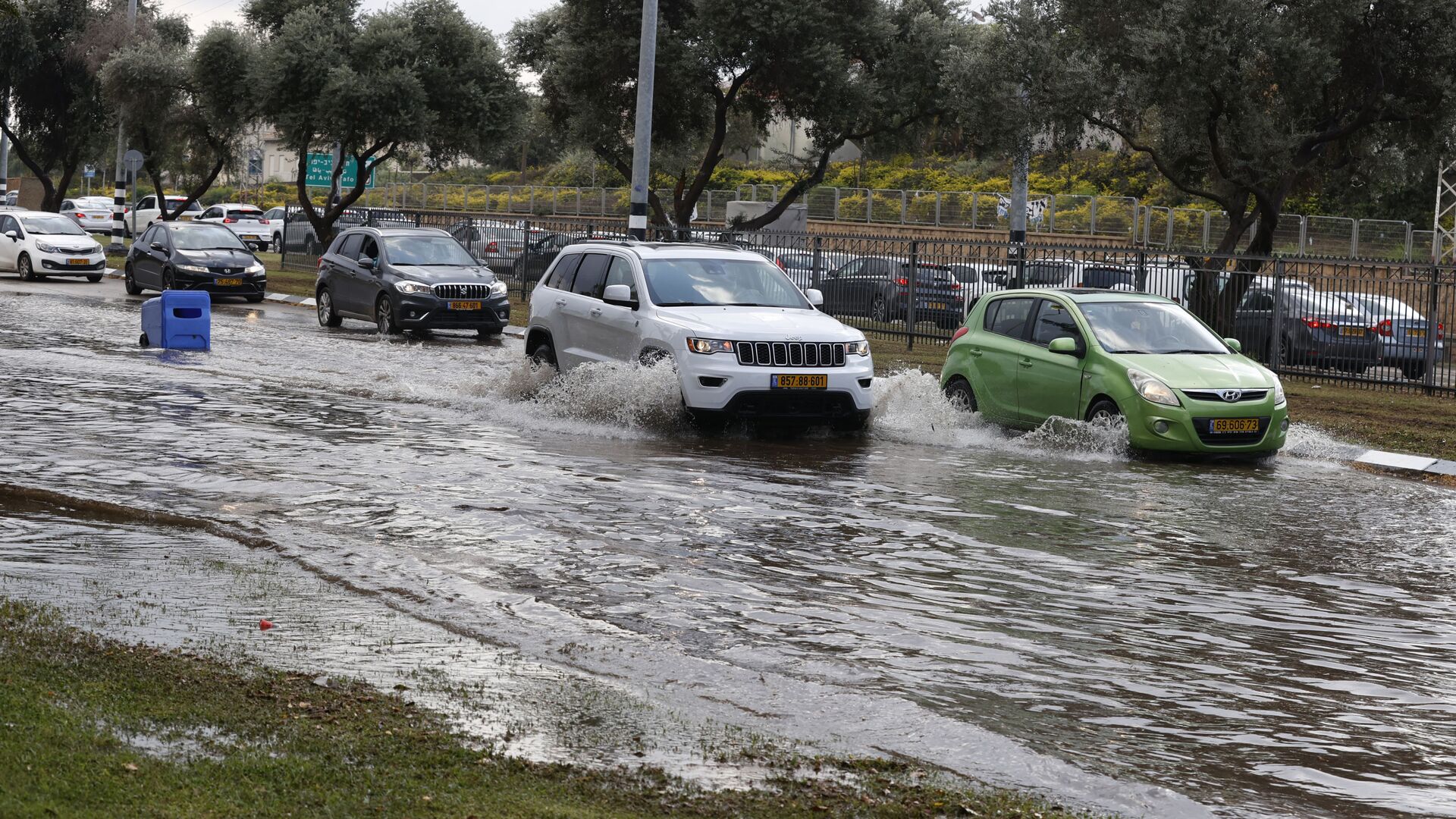 أمطار غزيرة في نتانيا، إسرائيل 20 نوفمبر 2020 - سبوتنيك عربي, 1920, 16.01.2022