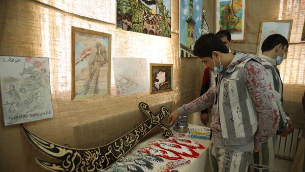 نزلاء أكبر سجن في سوريا يحتفلون بعيد الثقافة الوطني - سبوتنيك عربي