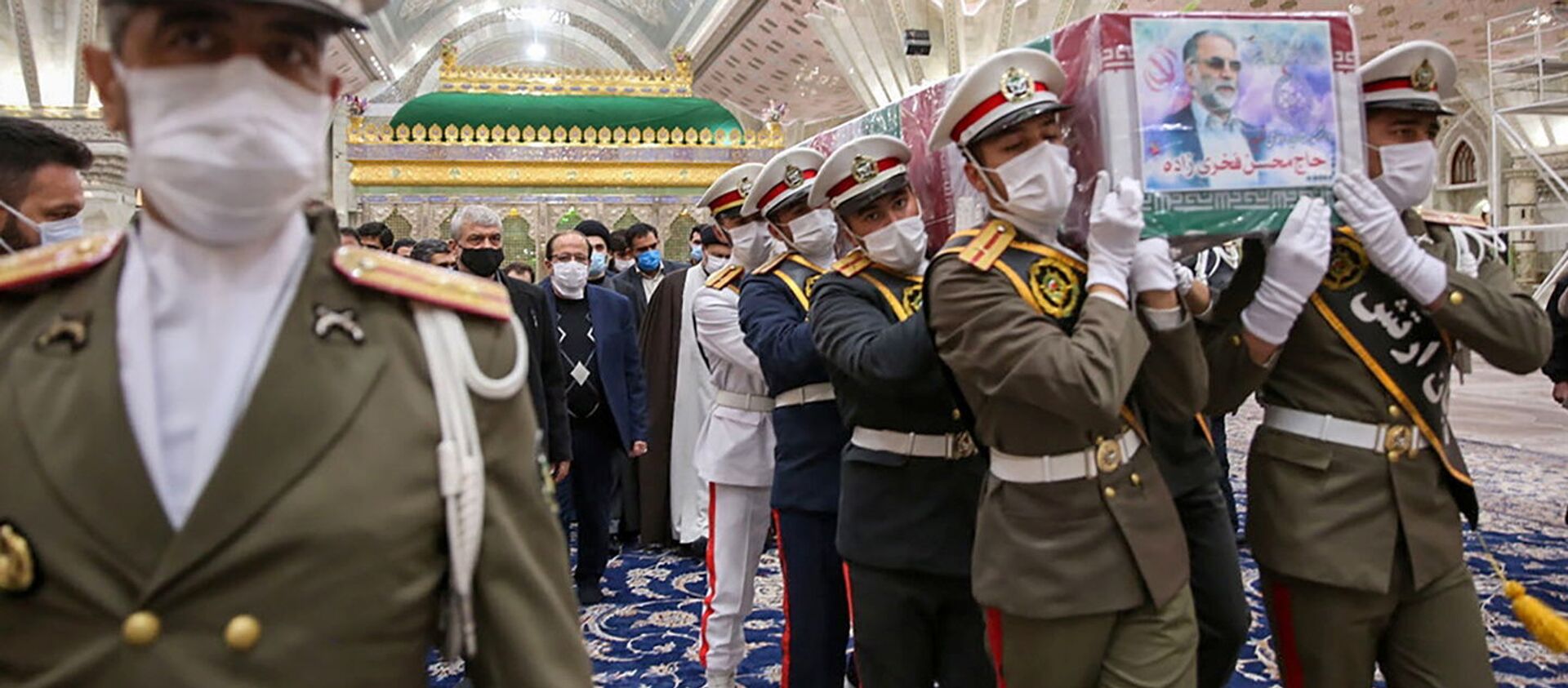 مراسم دفن العالم النووي والدفاعي الإيراني محسن فخري زاده، طهران، إيران 29 نوفمبر 2020 - سبوتنيك عربي, 1920, 30.11.2020