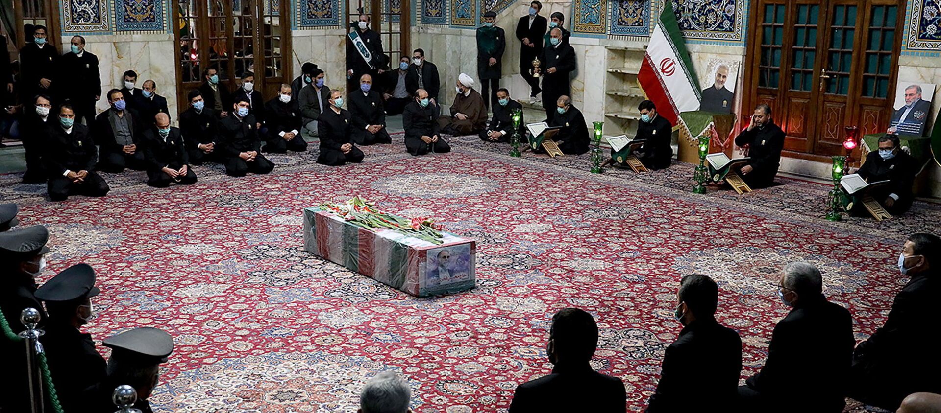 مراسم دفن العالم النووي والدفاعي الإيراني محسن فخري زاده، طهران، إيران 29 نوفمبر 2020 - سبوتنيك عربي, 1920, 16.02.2021