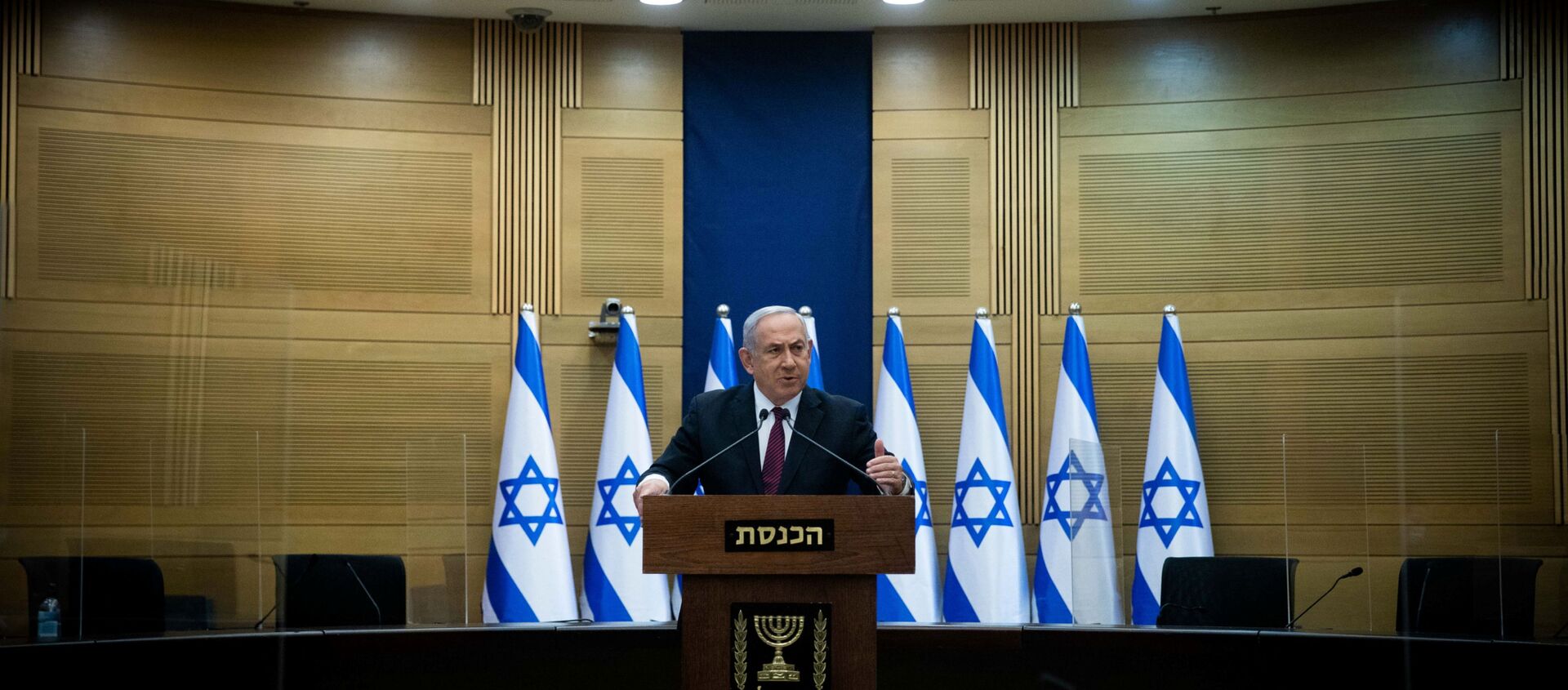 رئيس الوزراء الإسرائيلي بنيامين نتنياهو في الكنيست، القدس 2 ديسمبر 2020 - سبوتنيك عربي, 1920, 08.01.2021