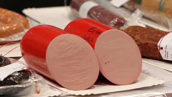 تصوير النقانق في المعرض الدولي لصناعة اللحوم بألمانيا - سبوتنيك عربي