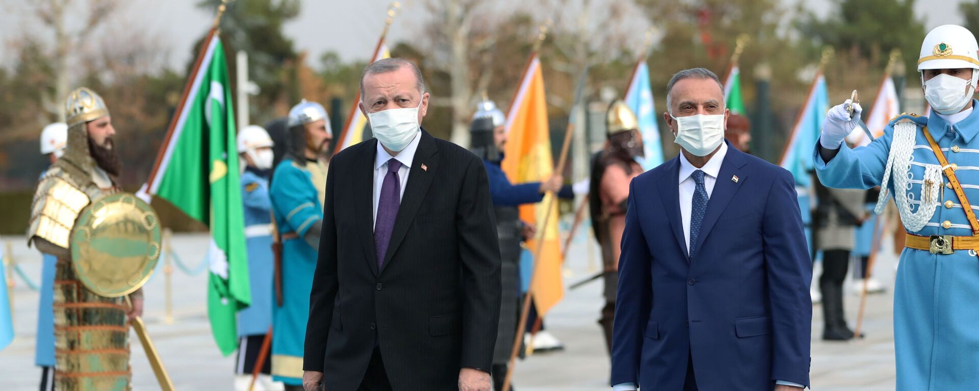 الرئيس التركي أردوغان يلتقي رئيس الوزراء العراقي مصطفى الكاظمي في أنقرة - سبوتنيك عربي, 1920, 08.08.2021