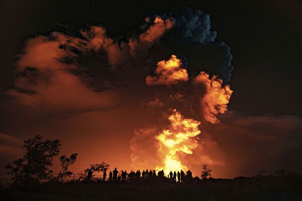 ثوران بركان كيلويا في جزيرة هاواي الكبيرة، 21 ديسمبر 2020 - سبوتنيك عربي