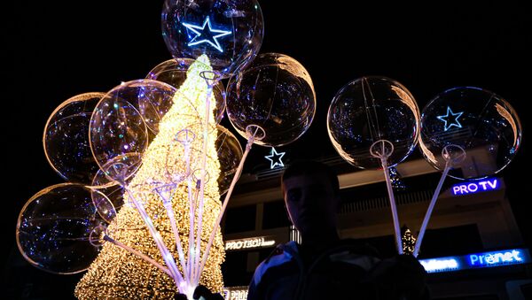 زينة عيد الميلاد و رأس السنة في دمشق، سوريا ديسمبر 2020 - سبوتنيك عربي