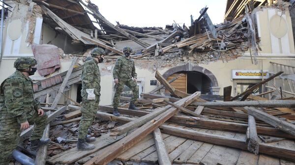 تداعيات زلزال قوي ضرب كرواتيا، 29 ديسمبر 2020 - سبوتنيك عربي