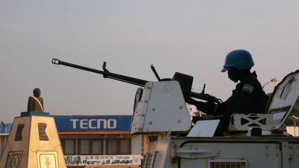 حاملة أفراد مصفحة تابعة لبعثة الأمم المتحدة المتواجدة في جمهورية أفريقيا الوسطى من أجل تحقيق الاستقرار - سبوتنيك عربي