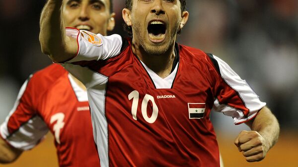 فراس الخطيب مع المنتخب السوري خلال كأس الأمم الآسيوية 2011 - سبوتنيك عربي