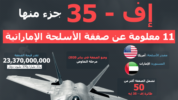 إف - 35 جزء منها… 11 معلومة عن صفقة الأسلحة الإماراتية - سبوتنيك عربي