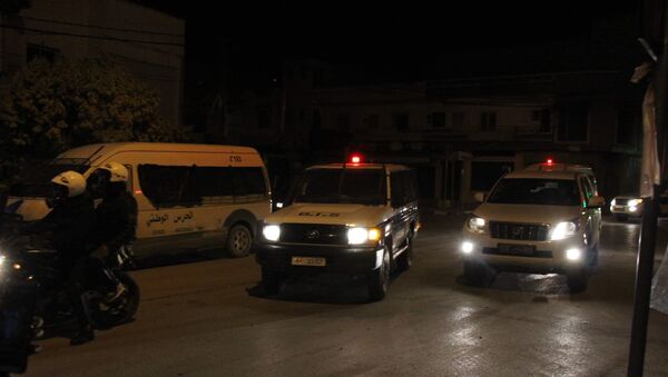 قوات الحرس الوطني في حي الانطلاقة بالعاصمة تونس - سبوتنيك عربي