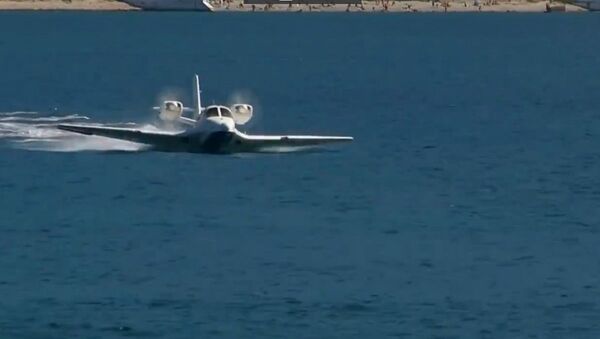 طائرة مائية تهبط على الماء - سبوتنيك عربي