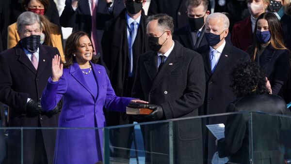 مراسم تنصيب جو بايدن رئيسا للولايات المتحدة، و كامالا هاريس نائبة للرئيس، الكابيتول، الكونغرس واشنطن، 20 يناير 2021 - سبوتنيك عربي