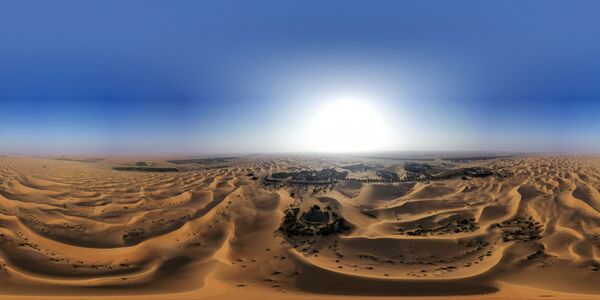  واحة صحراوية في منتجع تلال (Telal Resort) في ضواحي مدينة العين في أقصى شرق إمارة أبو ظبي الإمارات العربية المتحدة 26 يناير 2020. - سبوتنيك عربي